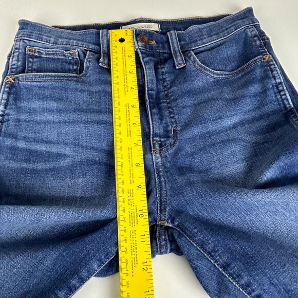 Madewell Jeans Womens 27 Roadtripper Skinny 10" High Rise Supersoft Blue Stretch - Picture 11 of 16